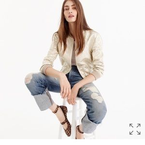 J. Crew Collection double-strap leopard flats